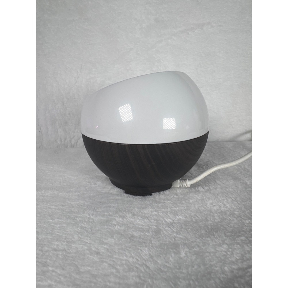 Sharper Image Essential Oil Diffuser Unisex OS Brown Good 1011955 Wood Grain LED